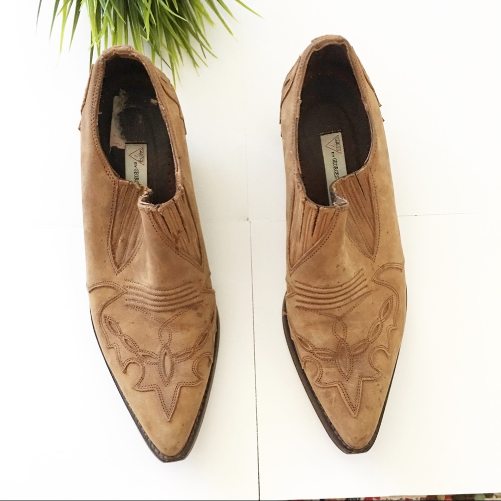 Guess by George Marciano cowboy booties size 9